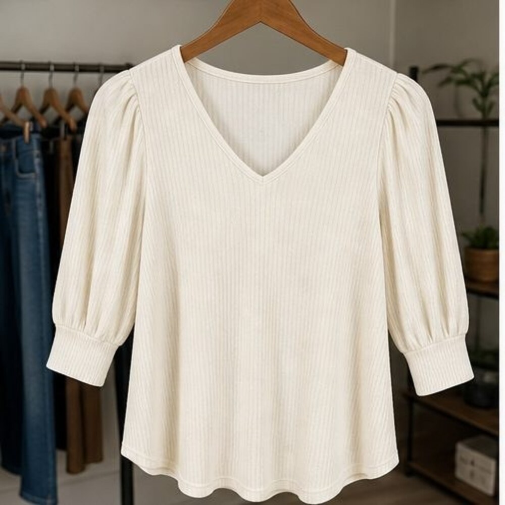 Cream Tunic Blouse